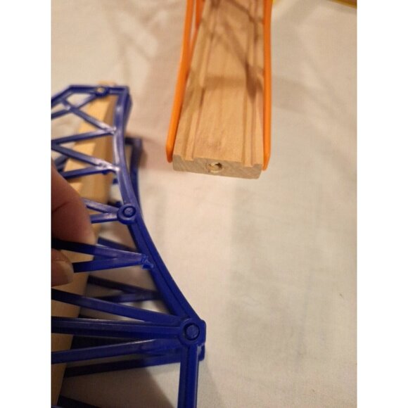 Wooden Railroad Train Bridge Lot Suspension Riser Blocks READ Thomas Compatible - Picture 11 of 11